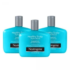 Neutrogena Moisturizing Healthy Scalp Hydro Boost Shampoo For Dry Hair And Scalp, With Hydrating Hyaluronic Acid, PH-Balanced, Paraben & Phthalate-Free, Color-Safe, 12 Fl Oz (pack Of 3)
