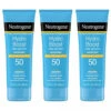 Neutrogena Hydro Boost Water Gel Sunscreen Lotion With Broad Spectrum SPF 50, Water-Resistant Hydrating Body Sunscreen, Non-Greasy, Hyaluronic Acid, Travel Size, 3 Fl. Oz, Pack Of 3 -Neutrogena Store 070501047507