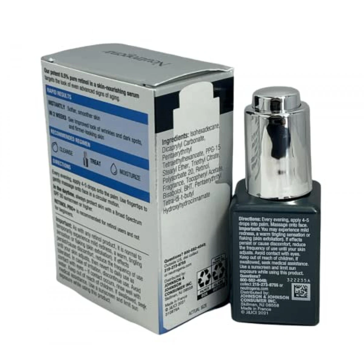 Neutrogena Rapid Wrinkle Repair Retinol Pro+.5% Power Facial Serum, Gentle Anti-Aging Face Serum With.5% Pure Retinol & Nourishing Emollients, Non-Comedogenic, Paraben-Free, 1 Fl. Oz 4 Neutrogena Rapid Wrinkle Repair Retinol Pro+.5% Power Facial Serum, Gentle Anti-Aging Face Serum With.5% Pure Retinol & Nourishing Emollients, Non-Comedogenic, Paraben-Free, 1 Fl. Oz - Image 2