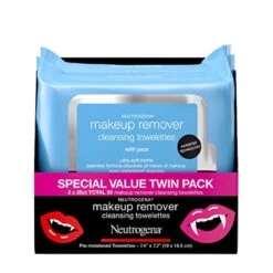 Neutrogena Makeup Remover Cleansing Face Wipes, Daily Cleansing Facial Towelettes To Remove Waterproof Makeup And Mascara, Alcohol-Free, Value Twin Pack, 25 Count, 2 Pack