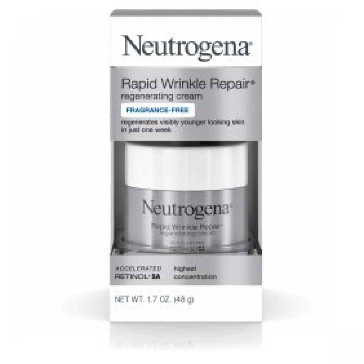 Neutrogena Rapid Wrinkle Repair Retinol Cream, Fragrance Free, 1.7 Oz 3 Neutrogena Rapid Wrinkle Repair Retinol Cream, Fragrance Free, 1.7 Oz