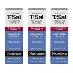Neutrogena T/SAL Therapeutic Scalp Shampoo For Scalp Build-Up Control With 3% Salicylic Acid, Scalp Treatment For Dandruff, Scalp Psoriasis & Seborrheic Dermatitis Relief, 6 X 4.5 Fl. Oz