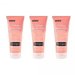 Neutrogena Oil Free Pink Grapefruit Acne Treatment Face Wash With Vitamin C, 2% Salicylic Acid, Gentle Foaming Facial Scrub To Treat & Prevent Breakouts, 6.7 Fl Oz, Pack Of 3