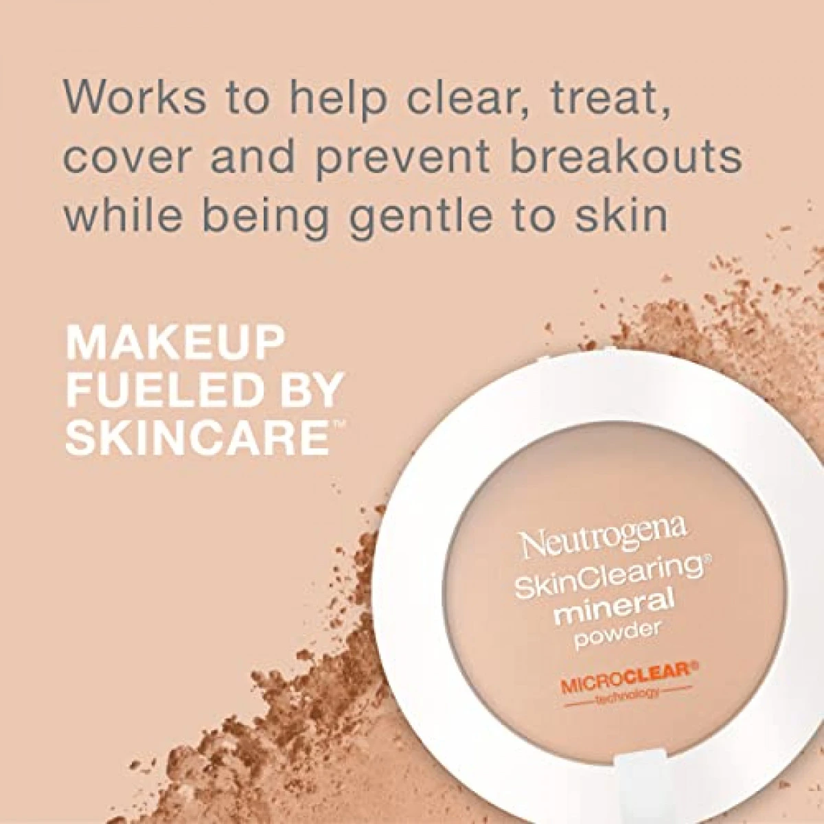 Neutrogena SkinClearing Mineral Acne-Concealing Pressed Powder Compact, Shine-Free & Oil-Absorbing Makeup With Salicylic Acid To Cover, Treat & Prevent Acne Breakouts, Honey 85,.38 Oz 4 Neutrogena SkinClearing Mineral Acne-Concealing Pressed Powder Compact, Shine-Free & Oil-Absorbing Makeup With Salicylic Acid To Cover, Treat & Prevent Acne Breakouts, Honey 85,.38 Oz - Image 2