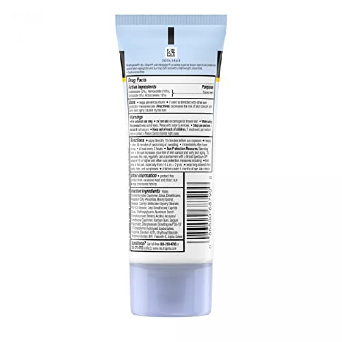 Neutrogena Ultra Sheer Dry-Touch Sunscreen Lotion, Broad Spectrum SPF 55 UVA/UVB Protection, Light, Water Resistant, Non-Comedogenic & Non-Greasy, Travel Size, 3 Fl. Oz 4 Neutrogena Ultra Sheer Dry-Touch Sunscreen Lotion, Broad Spectrum SPF 55 UVA/UVB Protection, Light, Water Resistant, Non-Comedogenic & Non-Greasy, Travel Size, 3 Fl. Oz - Image 2
