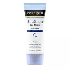 Neutrogena Ultra Sheer Dry-Touch Sunscreen Lotion, Broad Spectrum SPF 70 UVA/UVB Protection, Lightweight Water Resistant, Non-Comedogenic & Non-Greasy, Travel Size, 3 Fl. Oz (Pack Of 3) -Neutrogena Store 641361587528 2
