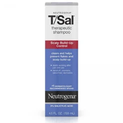 Neutrogena T/Sal Therapeutic Shampoo, Scalp Build-Up Control 4.5 Oz (Pack Of 2)