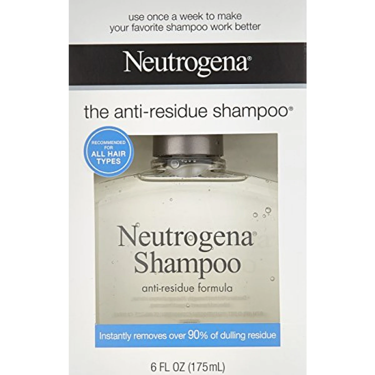 Neutrogena Anti-Residue Shampoo, Gentle Non-Irritating Clarifying Shampoo To Remove Hair Build-Up & Residue, 6 Fl. Oz (Pack Of 2) 4 Neutrogena Anti-Residue Shampoo, Gentle Non-Irritating Clarifying Shampoo To Remove Hair Build-Up & Residue, 6 Fl. Oz (Pack Of 2) - Image 2