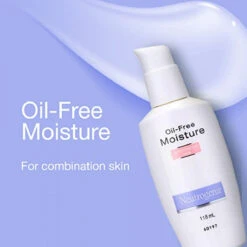 Neutrogena Oil Free Moisture Glycerin Face Moisturizer & Neck Cream Derived From Castor Oil, Lightweight, Oil Absorbing, Soft Natural Matte Finish Facial Moisturizer Lotion, 4 Fl. Oz -Neutrogena Store 701367878225 2