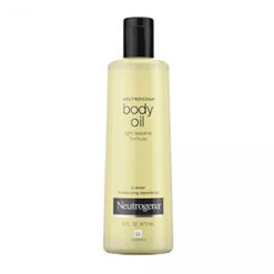 Neutrogena Body Oil Light Sesame Formula, Dry Skin Moisturizer & Hydrating Body Massage Oil, For Radiant & Healthy Looking Glow, Nourishing Bath Oil For Sheer Moisture, 16 Fl. Oz