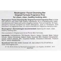 Neutrogena Original Fragrance-Free Facial Cleansing Bar With Glycerin, Pure & Transparent Gentle Face Wash Bar Soap, Free Of Harsh Detergents, Dyes & Hardeners, 3.5 Oz -Neutrogena Store 885251901746 2