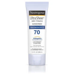 Neutrogena Ultra Sheer Dry-Touch Sunscreen Lotion, Broad Spectrum SPF 70, 3 Fl Oz