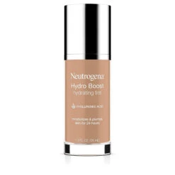 Neutrogena Hydro Boost Hydrating Tint With Hyaluronic Acid, Lightweight Water Gel Formula, Moisturizing, Oil-Free And Non-Comedogenic Liquid Foundation Makeup, 40 Nude Color, 1.0 Fl. Oz