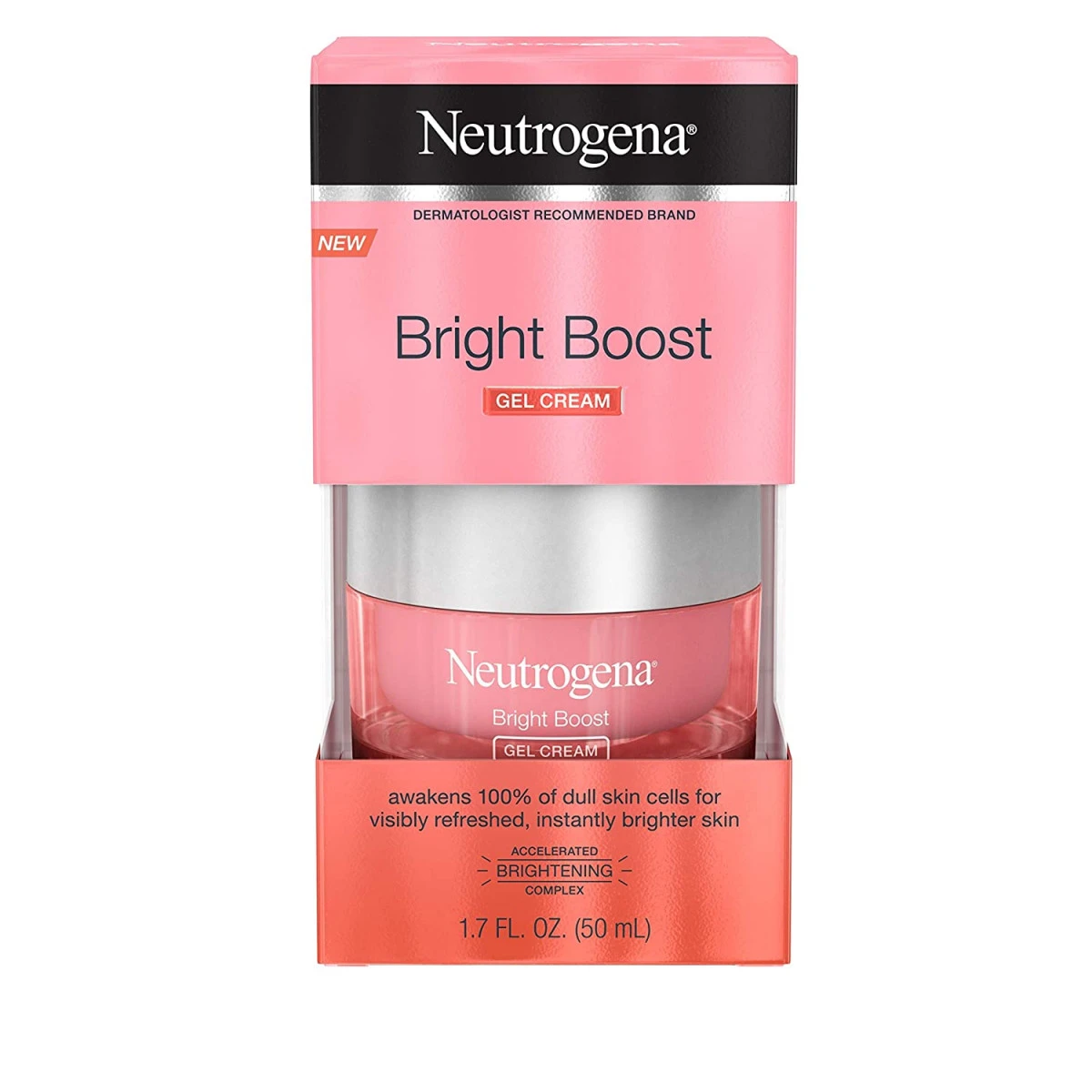 Neutrogena Bright Boost Brightening Gel Moisturizing Face Cream With Skin Resurfacing And Brightening Neoglucosamine For Smooth Skin, Facial Cream With AHA, PHA, And Mandelic Acids, 1.7 Fl. Oz 3 Neutrogena Bright Boost Brightening Gel Moisturizing Face Cream With Skin Resurfacing And Brightening Neoglucosamine For Smooth Skin, Facial Cream With AHA, PHA, And Mandelic Acids, 1.7 Fl. Oz