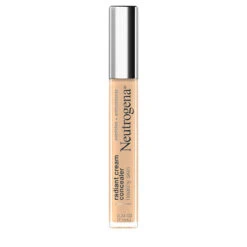 Neutrogena Healthy Skin Radiant Brightening Cream Concealer With Peptides And Vitamin E Antioxidant, Lightweight Perfecting Concealer, Non-Comedogenic, Bisque Light/Medium 02 Neutral Undertones, 0.24 Oz