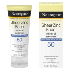 Neutrogena Sheer Zinc Dry-Touch Face Sunscreen With SPF 50 -Neutrogena Store s20926216 2
