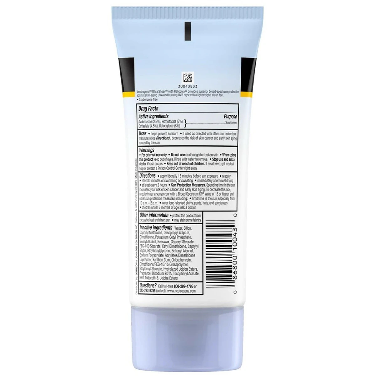 Neutrogena Ultra Sheer Dry-Touch SPF 30 Sunscreen Lotion 4 Neutrogena Ultra Sheer Dry-Touch SPF 30 Sunscreen Lotion - Image 2